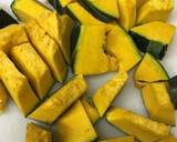 かぼちゃで作ったスイーツのようなサラダ作り方1写真