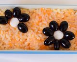 【キャラ弁】ハロウィンカラーのお花弁当作り方3写真