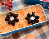 【キャラ弁】ハロウィンカラーのお花弁当作り方4写真
