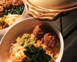 肉だんごキムチ煮込みうどん作り方4写真
