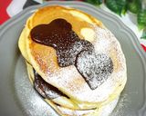 ヘルシー@パンケーキdeチョコケーキ♡作り方5写真