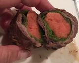 博多風♬ 牛肉の 明太レタス巻き作り方6写真
