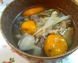 かぼちゃ団子のけんちん汁( *˙0˙*)作り方7写真