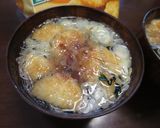 みりん揚げせんべいの汁物 減塩おやつ作り方3写真
