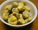 栗ご飯にぴったり栗のゆで方♪作り方4写真