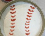 野球ボールのレアチーズケーキ☆誕生日にも作り方8写真
