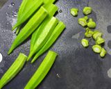 ご飯に最適☆ねばねばオクラかけご飯：覚書作り方1写真