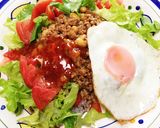 本格的に！寄せてます！タコライス＋大豆作り方8写真