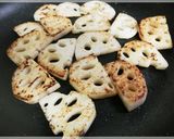 れんこんの牛脂焼き作り方4写真