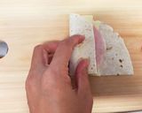 超簡単☆トルティーヤでハムチーズサンド作り方4写真