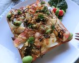 ベーコン×新玉葱の和トースト　和辛子風味作り方6写真