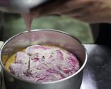 プラムとブルーベリーの豆乳レアチーズ作り方20写真