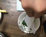 ねばねばモロヘイヤを手を汚さず切る方法作り方13写真