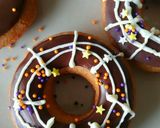 スライス生チョコで＊蜘蛛の巣ドーナツ作り方10写真