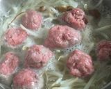 肉団子入りもやしとしいたけの中華風スープ作り方6写真