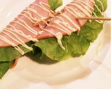 サンチュとハムのおつまみ作り方4写真