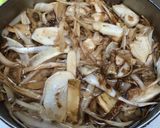 ゴボウと牛肉すき焼き煮作り方2写真