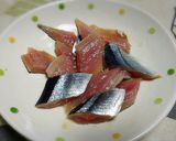 旨味たっぷり♪生サンマのアンチョビパスタ作り方1写真