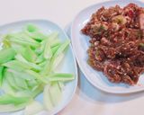 コストコのプルコギとセロリの炒めもの作り方1写真