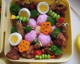 運動会用アンパンマン弁当(キャラ弁)作り方1写真