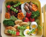 運動会用アンパンマン弁当(キャラ弁)作り方2写真