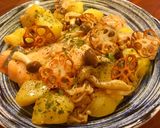 秋鮭ときのことじゃがのバター醤油炒め♡作り方6写真