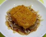 レンジで簡単2分半！コロッケかつ丼作り方2写真