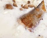 サツマイモとサーモンのミルク煮込み☆*+作り方5写真