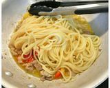 豚バラ肉とトマトの柚子胡椒スパゲッティ♪作り方6写真