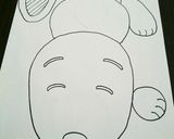 キャラケーキ 立体スヌーピー作り方1写真