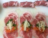 シャキシャキ野菜の肉巻作り方2写真