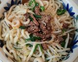 キムチ肉うどん(血管ダイエット食921)作り方1写真