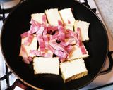 絹厚揚げとベーコンの炒め物 10分作り方3写真