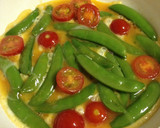 すなっぷえんどうとトマトの卵炒め作り方4写真