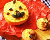ハロウィン☆簡単かぼちゃクリームバウム作り方5写真