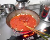 味噌でちょっと和風のトマトベーコンパスタ作り方2写真