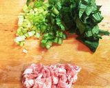 豚肉と小松菜の柚子胡椒スパゲッティ作り方2写真
