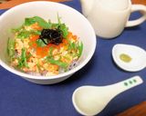 簡単☆2度楽しめる焼くだけ鮭の親子丼作り方3写真