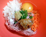 油揚げとひき肉のうす焼き～ピザ風～作り方1写真