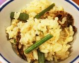 山菜&帆立ヒモの炊込みご飯作り方6写真