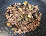 簡単☆美味しい☆秋ナスのタコライス丼作り方2写真