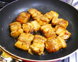 豆腐の肉巻き！豚ばら薄切りde豚の角煮作り方9写真