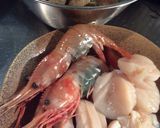 手作りスープ海鮮(シーフード)塩ラーメン作り方4写真