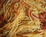 ニンニクとチーズとBPのトマトパスタ。作り方9写真