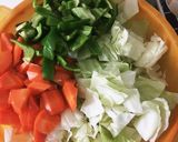 野菜たっぷりの甘辛ニンニク生姜炒め作り方2写真