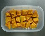 レンジで簡単☆かぼちゃの塩そぼろ煮。作り方3写真
