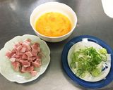 簡単お手軽梅こぶチャーハン作り方1写真