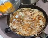 【簡単黄金比】ふわとろ親子丼♡きのこ入り作り方4写真