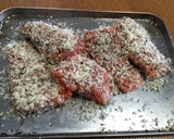 鮭の香草パン粉焼き作り方2写真