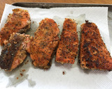 鮭の香草パン粉焼き作り方4写真